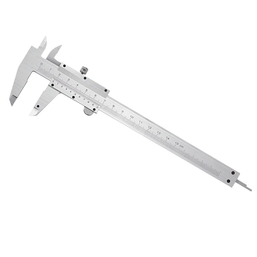 

1Pcs Carbon Steel Vernier Caliper 0-150mm High Accuracy Measuring Tool Thumb Screw for Precision Electronics Crafts