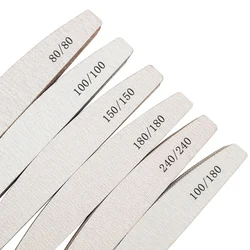 Lima per unghie da 5 pezzi lime per unghie professionali a doppia faccia smeriglio strumento per Pedicure per Manicure riutilizzabile lime per lucidare le unghie