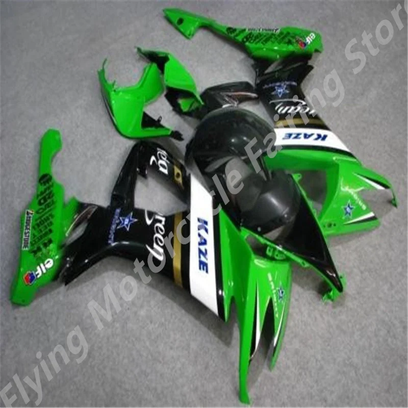 For green white black KAWASAKI NINJA 2008 2009 2010 ZX-10R hot green black ZX10R ZX 10R 08-10 08 09 10 Fairing