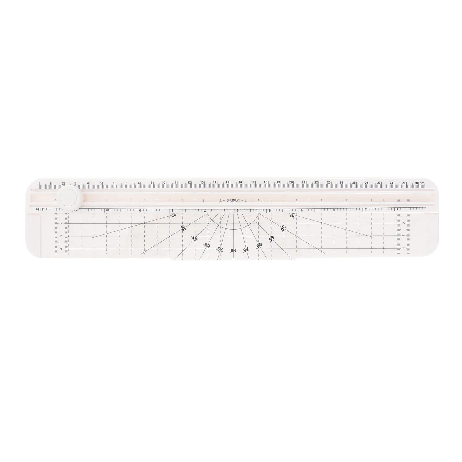 A4 Paper Cutter Mini Trimmer With Pull-Out Ruler Alignment Grid Safety Guard Replaceable Blade For Photo Label Cutting