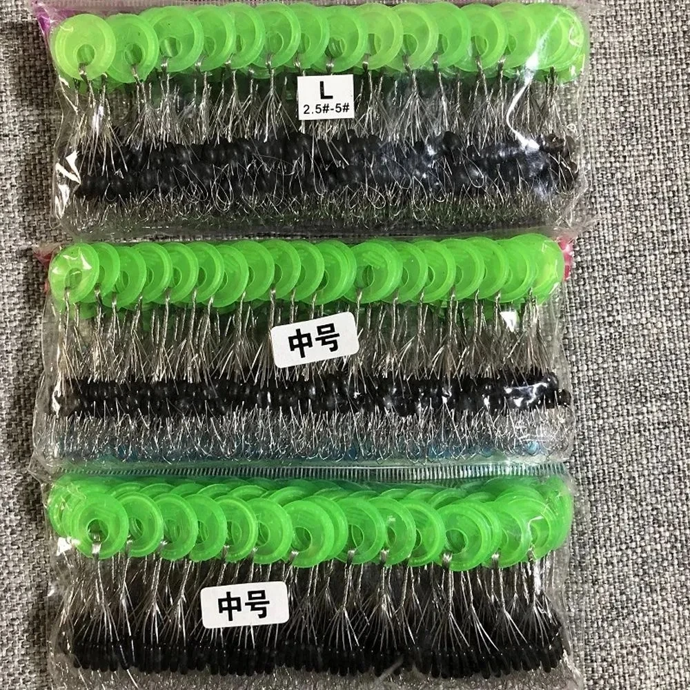 600Pcs 100 Group Set Rubber Space Beans Oval Stopper Fishing Bobber For Fly Fishing Accessories Spinner Bait Fish Tool Pesca