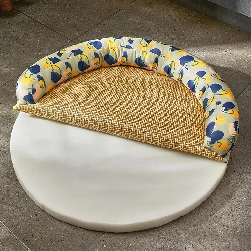 Summer Pet Dog Bed for Small Medium Dogs Breathable Cooling Dog Sleeping Mat Washable Puppy Bed Kennel Pet Supplies