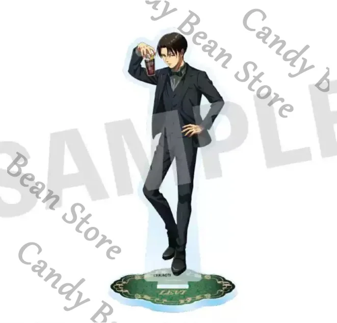 本物の進撃の巨人リヴァイ・アッカーマンハンジ・ゾー・アーウィン・スミスコスプレフォーマル宴会アクリルフィギュアスタンド漫画スタンディングサイン