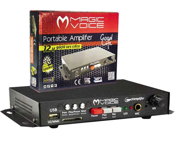 MAGICVOICE MV-129 MINI-USB REGISTERED PAZARCI-12V-ARAÇ-ANFİSİ MONTELENEBİLİR 20W