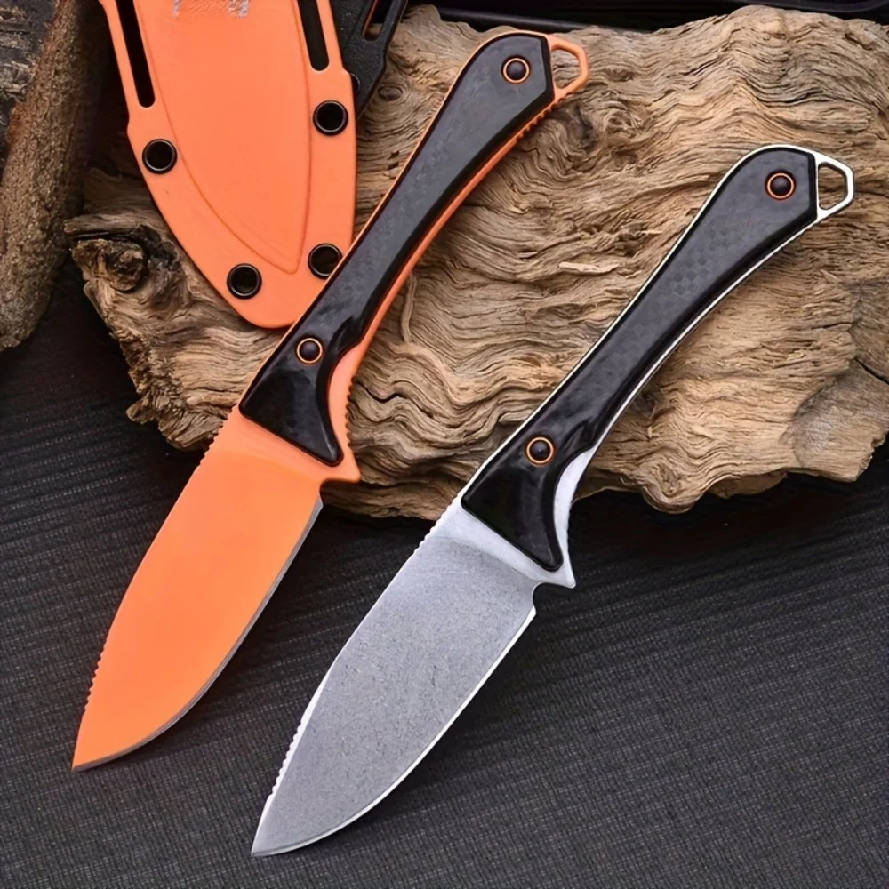 

Straight Knife With Knife Sleeve, BM 15201 Series Fixed Blade With Knife Sheath Straight Knife Outdoor Convenient Pocket Knife H