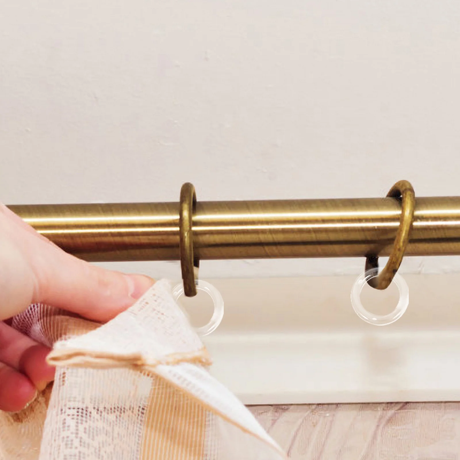 

100pcs Curtain Ring Set Clear Plastic Roman Blind For Window Treatments Diy Shade Hardware Accessories Blind Plastic Rings