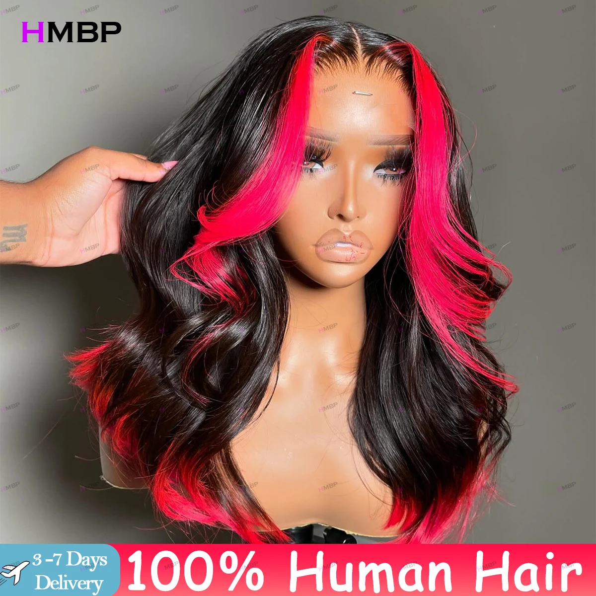 

Highlight Glueless Lace Wig Human Hair Ready To Wear Body Wave Wig 13×4 HD Lace Frontal Wig Pre Plucked Brazilian Hair Lace Wig