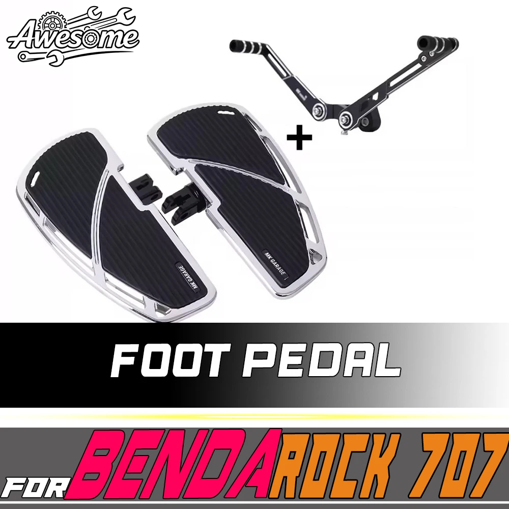 Wide Anti-Slip Foot Pegs Gear Shift Lever Fit For BENDA ROCK707 Dark Flag 500 950