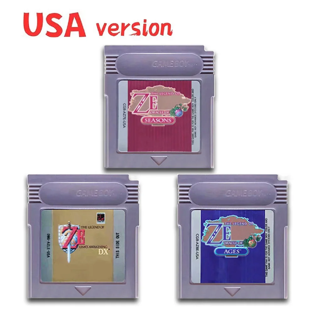 GBC Card 16 Bit Video Game Cartridge Console Card for Gameboy Links Awakening DX Oracle of Seasons Oracle of Ages Classic Game