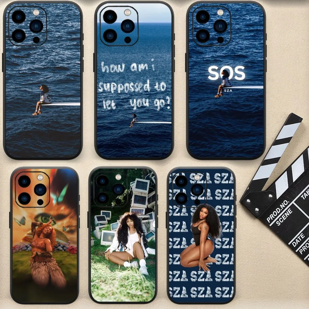 Hot Singer SZA SOS Phone Case For iPhone 13 14 15 11 12 Mini Pro Max Transparent Shell