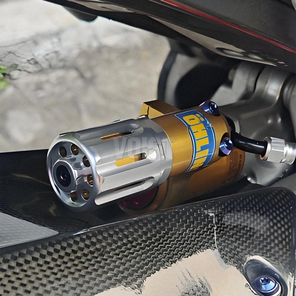 Preload Grip For Ohlins Mono-Suspension With S36 S46 TTX36 Rear Shock Absorber Preload Adjuster Knob Aluminum Cover Cap Z900RS view 2