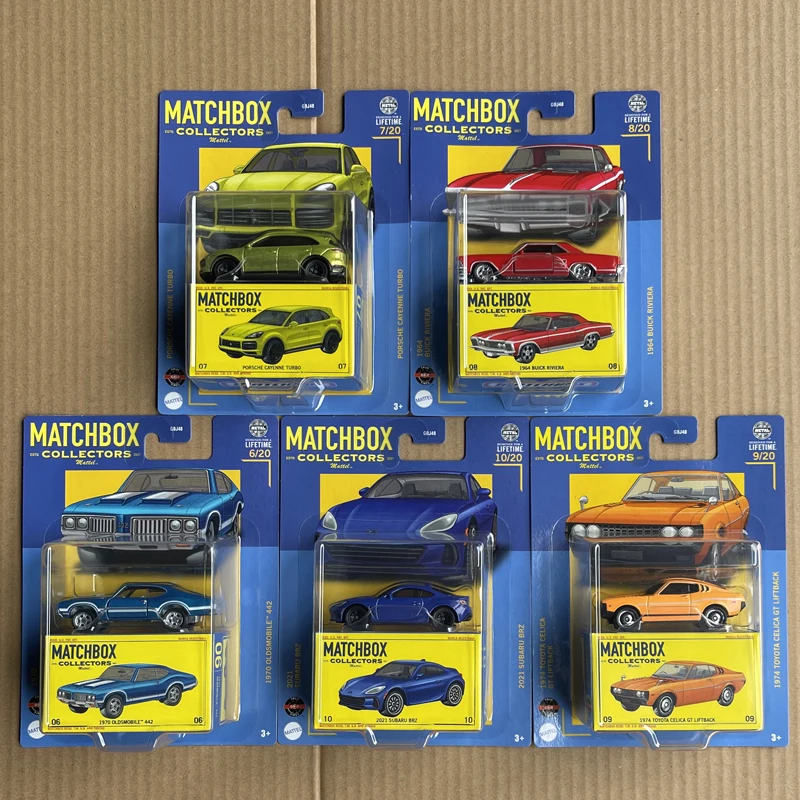 

Модель автомобиля из сплава под давлением 2024 GBJ48 Matchbox 1:64 oldsmobile 442 rwb cayenne turbo celica gt liftback brz миниатюрная коллекция