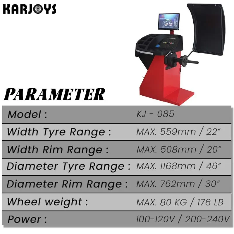 Computer Screen Wheel Balance Machine automatic For Car Repair