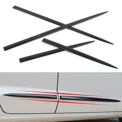 4PCS Body Side Trim Waterproof Bright Black Universal Door Protector Auto Modification