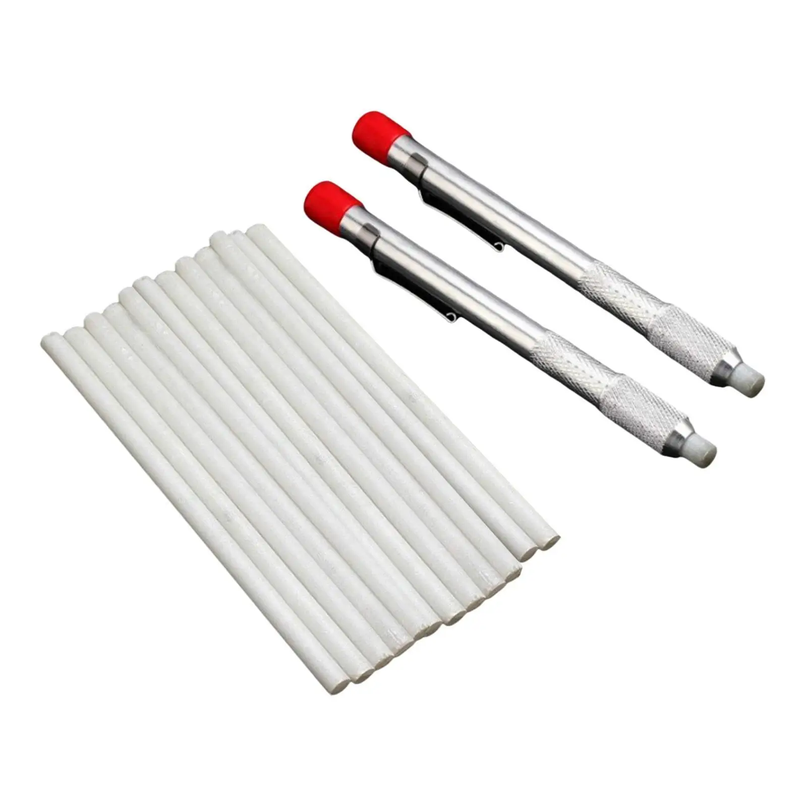 2Pcs Soapstone Pencil Holders Drawing Professional with 12 Round Refills