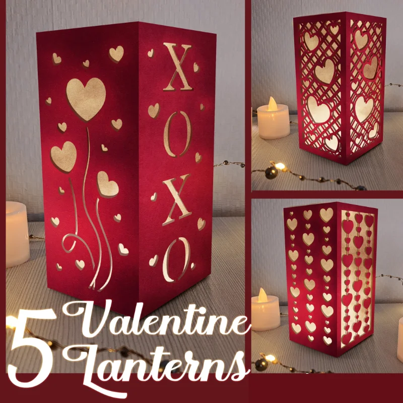 New Valentine\'s Lantern Metal Cutting Dies for DIY Scrapbooking Album Paper Cards Decorative Crafts Embossing Die Cuts