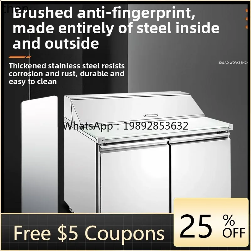 

ABB Salad Workbench Refrigerated Freezer Workbench Cold Storage Fresh-Keeping Operation Table