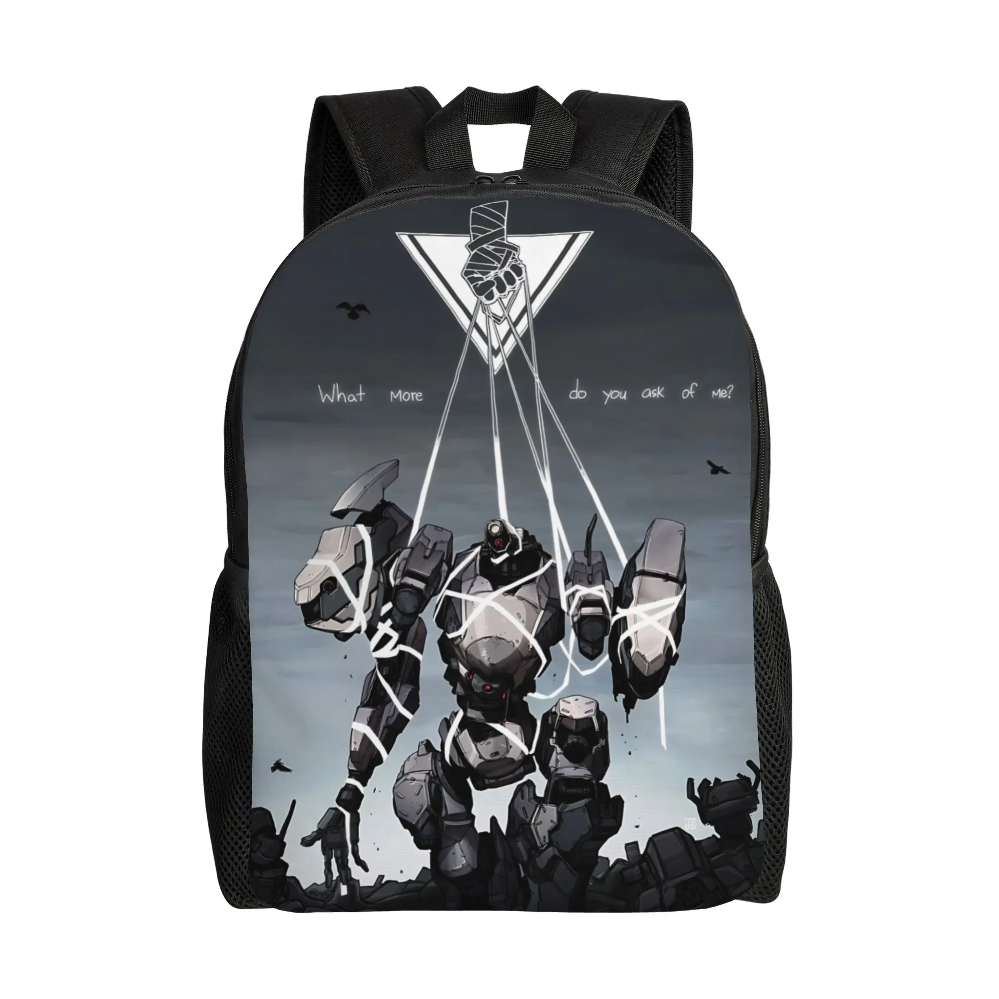 

Bandai Armored Core robot backpack ita bag mochila Kawaii Travel Zipper Closure Rucksack