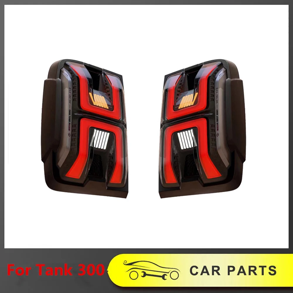 

1 Pair LED Taillight Assembly Fit For Tank 300 2021-2024 Parking Tail Lights Rear Brake Light Modified Rear Lamp Lights