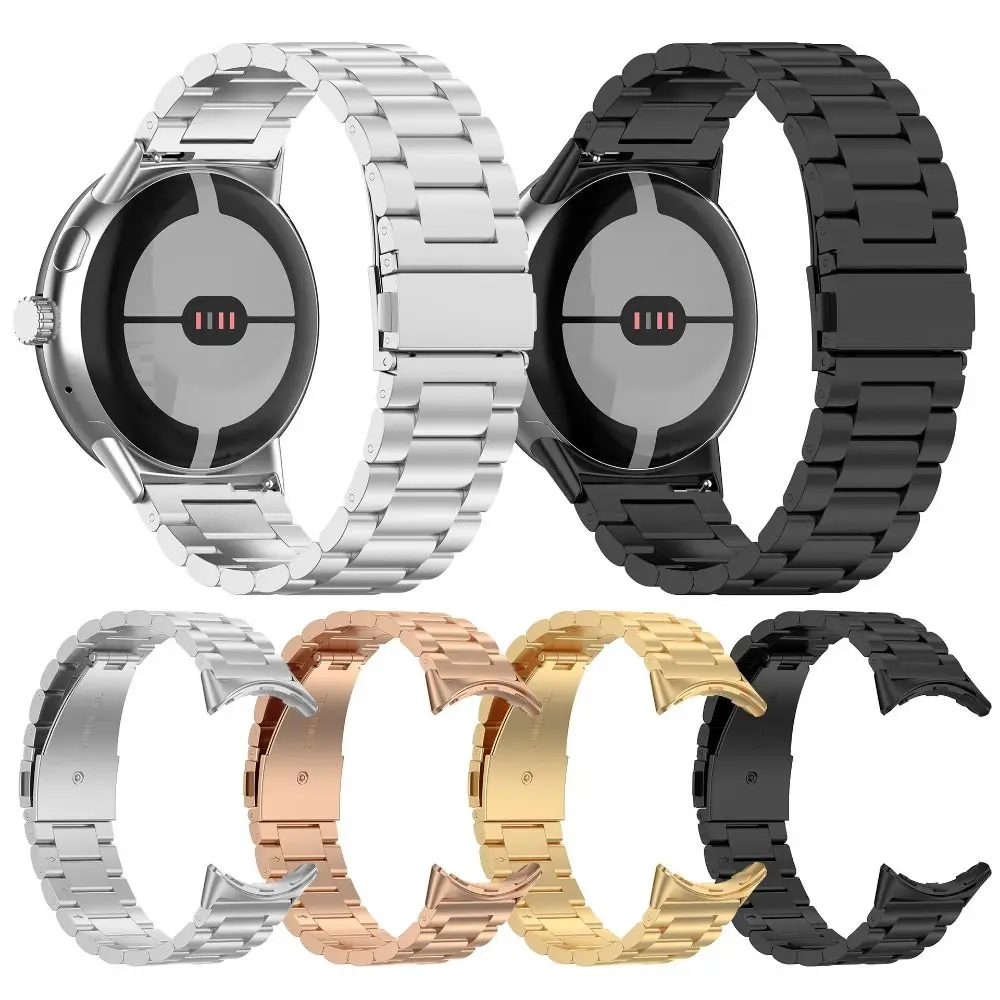 New Metal Stainless Steel Strap Wrist 41/45MM Bracelet Smart Watch Accessories Watchband for Google Pixel Watch 3/2/1