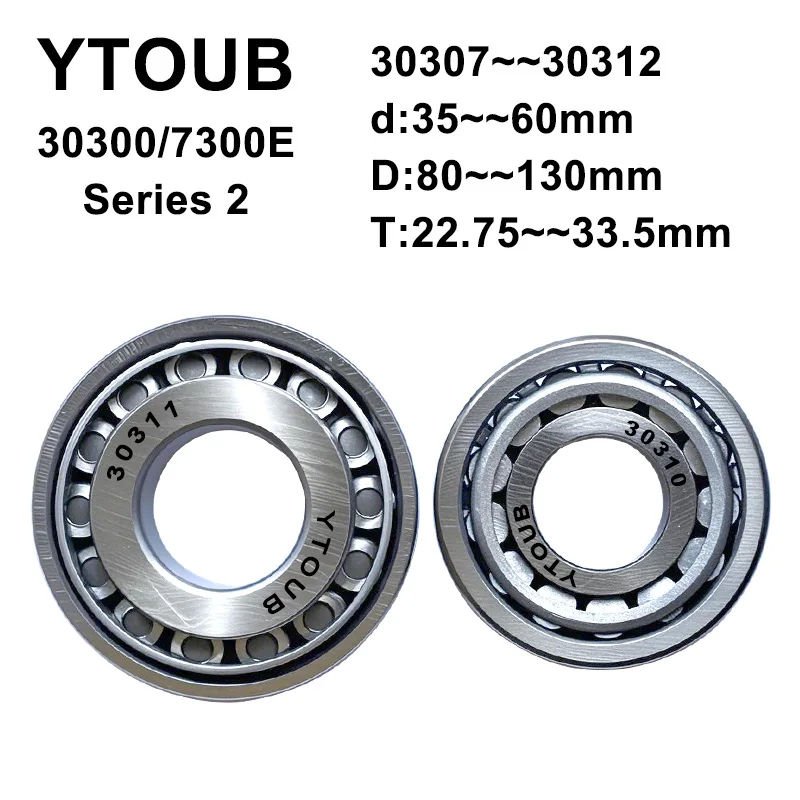 Vibration machine bearings, wheel hub bearings 7307E 7308E 30307 7309E 7310E 7311E 7312E 30308 30309 30310 30311 30312 YTOUB