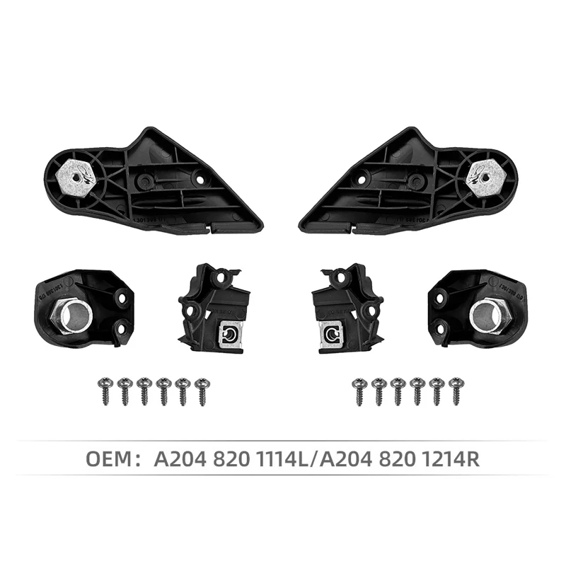 For Mercedes-Benz w204 C Class 2008-2014 Headlamp A2048201114L A2048201214R Headlight Bracket Clip Repair Kit Protection Ring