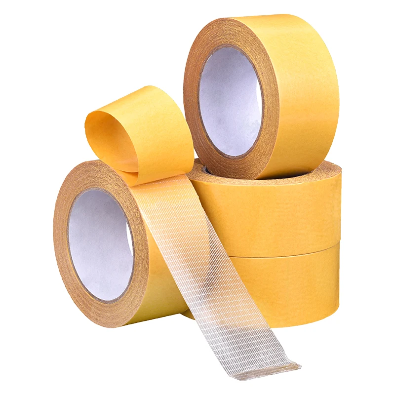 20M Adhesive Tape Strong Sticky Floor Leather Fixing Carpet Tape Mesh Grid Cloth Double Sided Tape