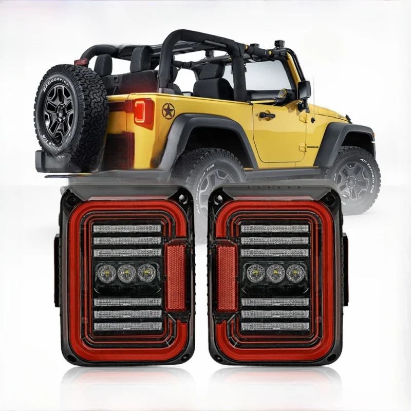 

CarledTail фонарь подходит для 7-17 Jeep YearJKWrangler Задний фонарь JKЗадний фонарь в европейском и американском стиле