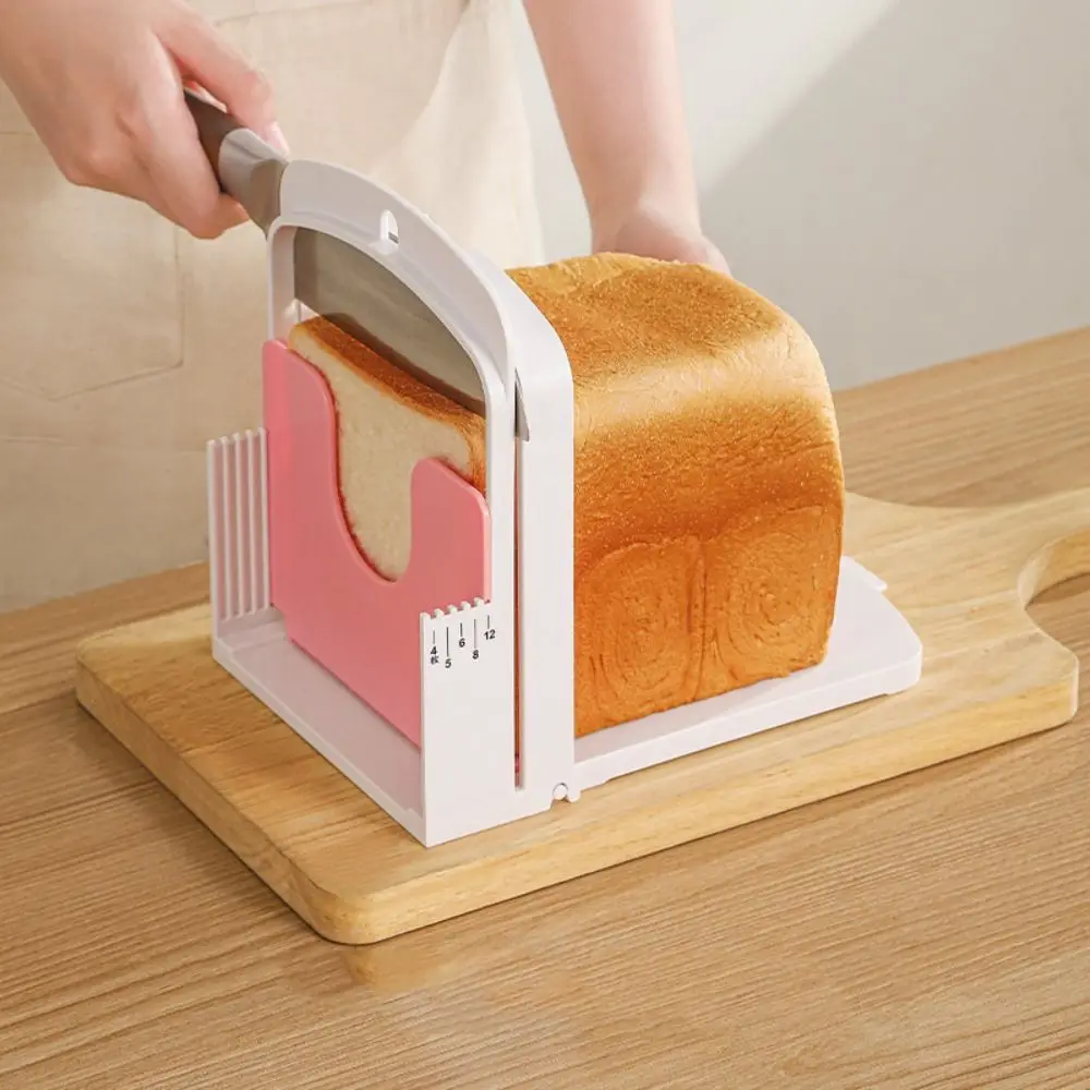 

Toast Bread Slicer Stand DIY Foldable Toast Loaf Slicing Machine Multifunctional Bread Cutting Guide Tool for Homemade Bread