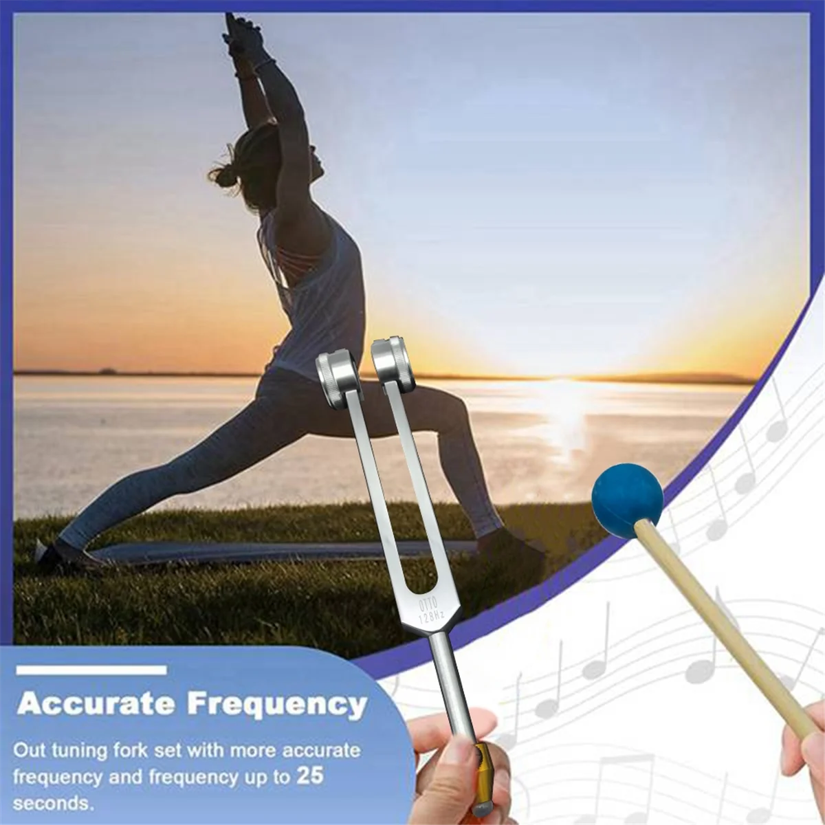 

Набор камертонов AC22, ТОТО128 Гц с базовыми винтами для исцеления чакр, звуковой терапии, сохранения тела, разума, духов в идеальной гармонии