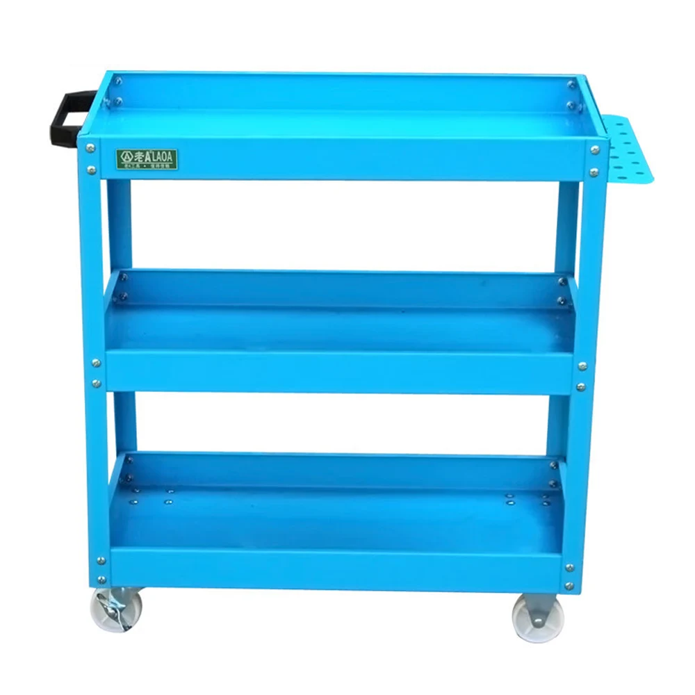 LAOA Three-Layer Maintenance Tool Cart Car Maintenance Drawer Multifunctional Parts Tool Cabinet Parts Workshop Tools