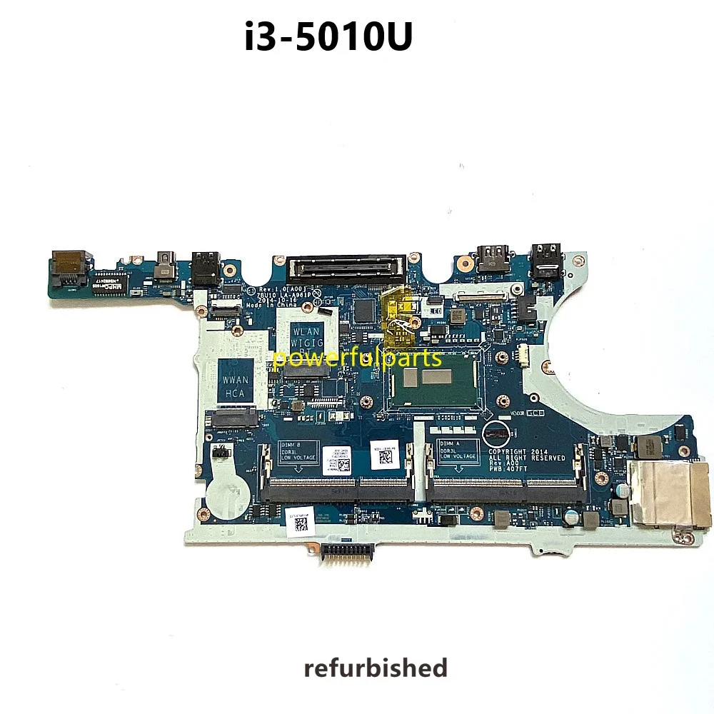 Working Motherboard ZBU10 LA-A961P Motherboard For Dell Latitude E7450 i3-5010u Cpu 0K23PJ CN-0K23PJ Tested Ok