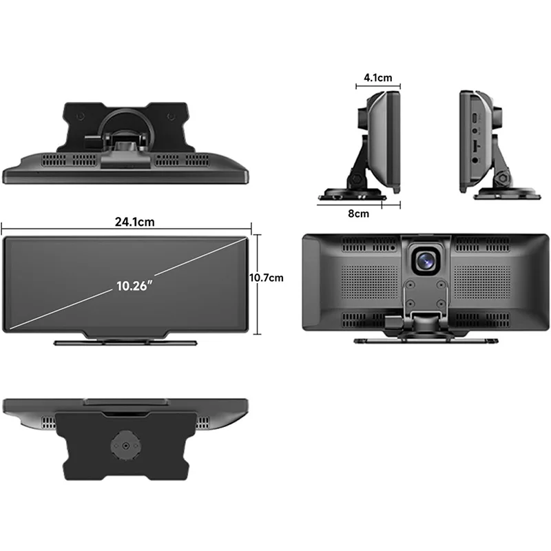 

10.26 inch driving recorder dual camera touch screen car navigator high definition car navigator