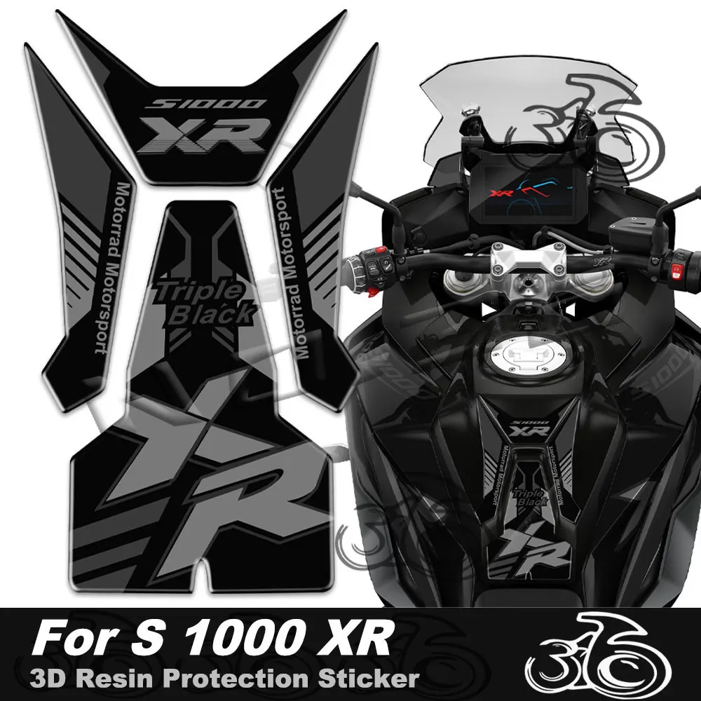 For S1000XR s 1000 xr 2020 2021 2022 2023 3D Resin Motorcycle Fuel Tank Pad Sticker Protector Decal Accessories Waterproof