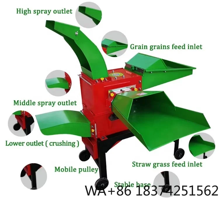 

Multi-functional 680 Chaff Cutter 220V Wet Dry Feed Mill Crusher Chaff Cutter Machine