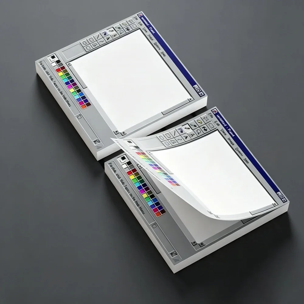 Retro Computer Pattern Sticky Notes Creative Office Notebooks Study Supplies Perfect Gifts for Returning To School