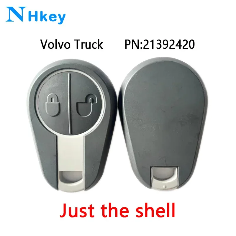 NHkey Shell Case Replacement for Volvo Truck 630 780 880 Evro 5 Euro 5 VNL VNM FM FH VN FL  2 Buttons Remote Car Key