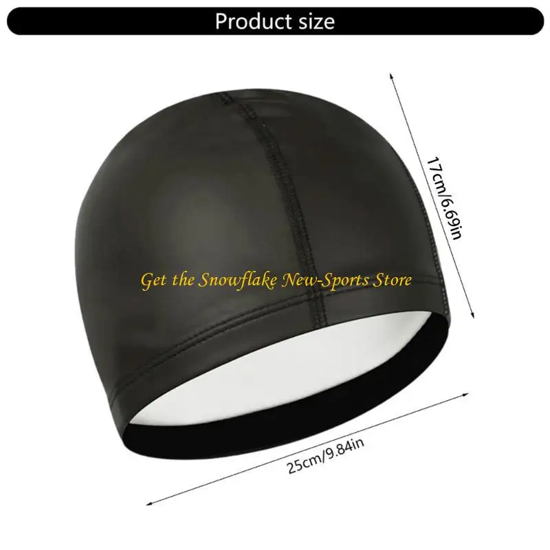 قبعات السباحة المغلفة بالبولي يوريثان E56D، قبعات السباحة الكبيرة، قبعات السباحة الكبيرة للشعر الطويل والقصير