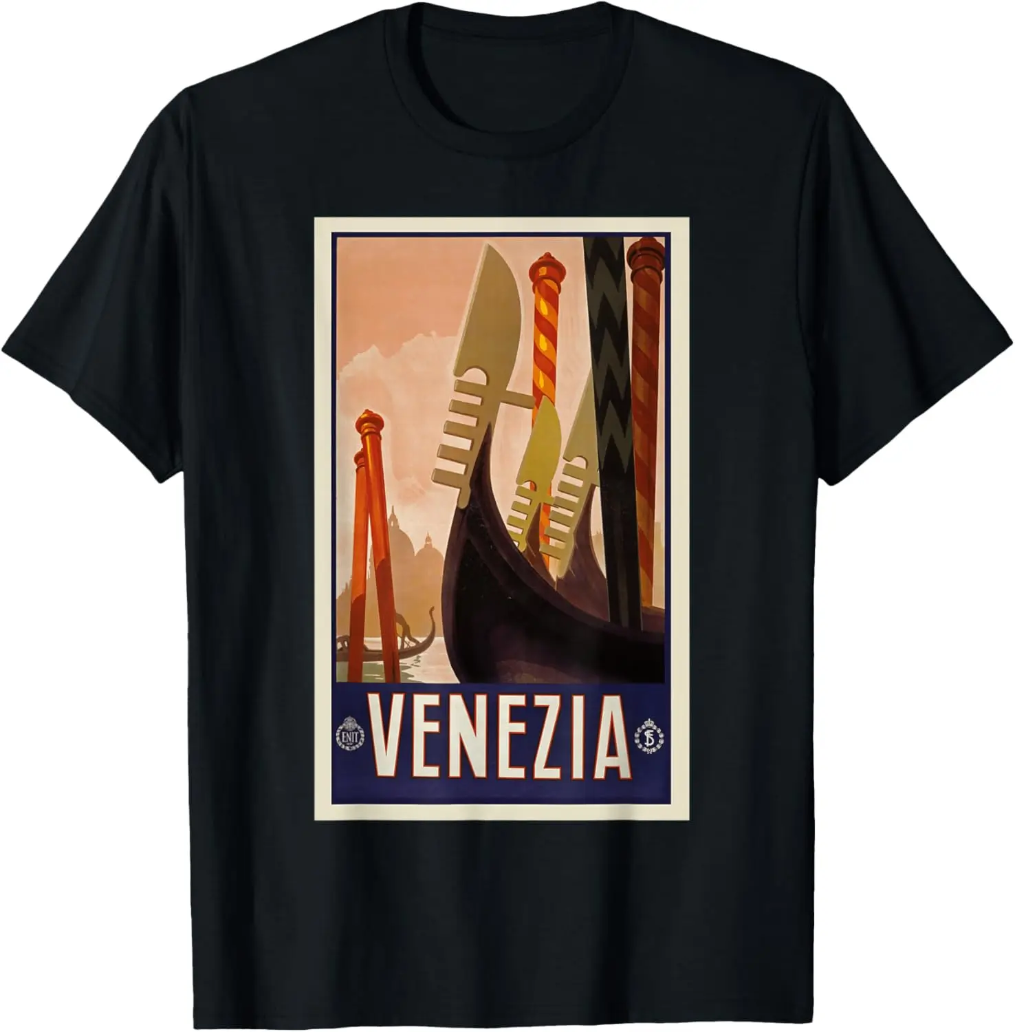 Antique Illustration Italy Venice Antique Travel T-Shirt