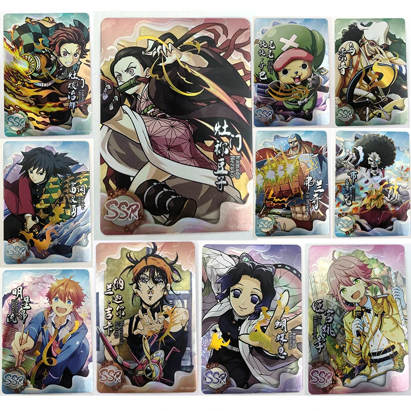 

Anime Goddess Story Chopper Usopp Kamado Nezuko Kochou Shinobu Tomioka Giyuu Collectible Cards Christmas Birthday Gifts Toys