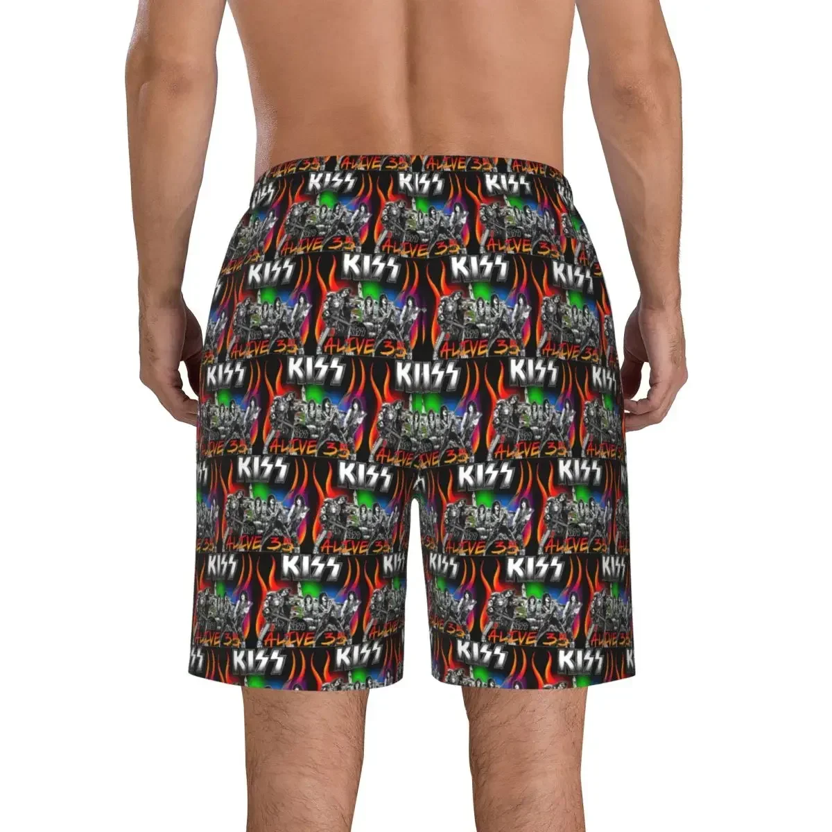 Heavy Metal Rock Music Band Kiss (1) Trunks Beach Board Shorts Casual Quick Dry Swimming Summer Men Pants