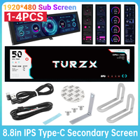 8.8 Inch IPS Smart USB Chassis Display Type-C Secondary Screen Case CPU GPU RAM Computer Monitor AIDA6 Free Sub Screen 1920x480