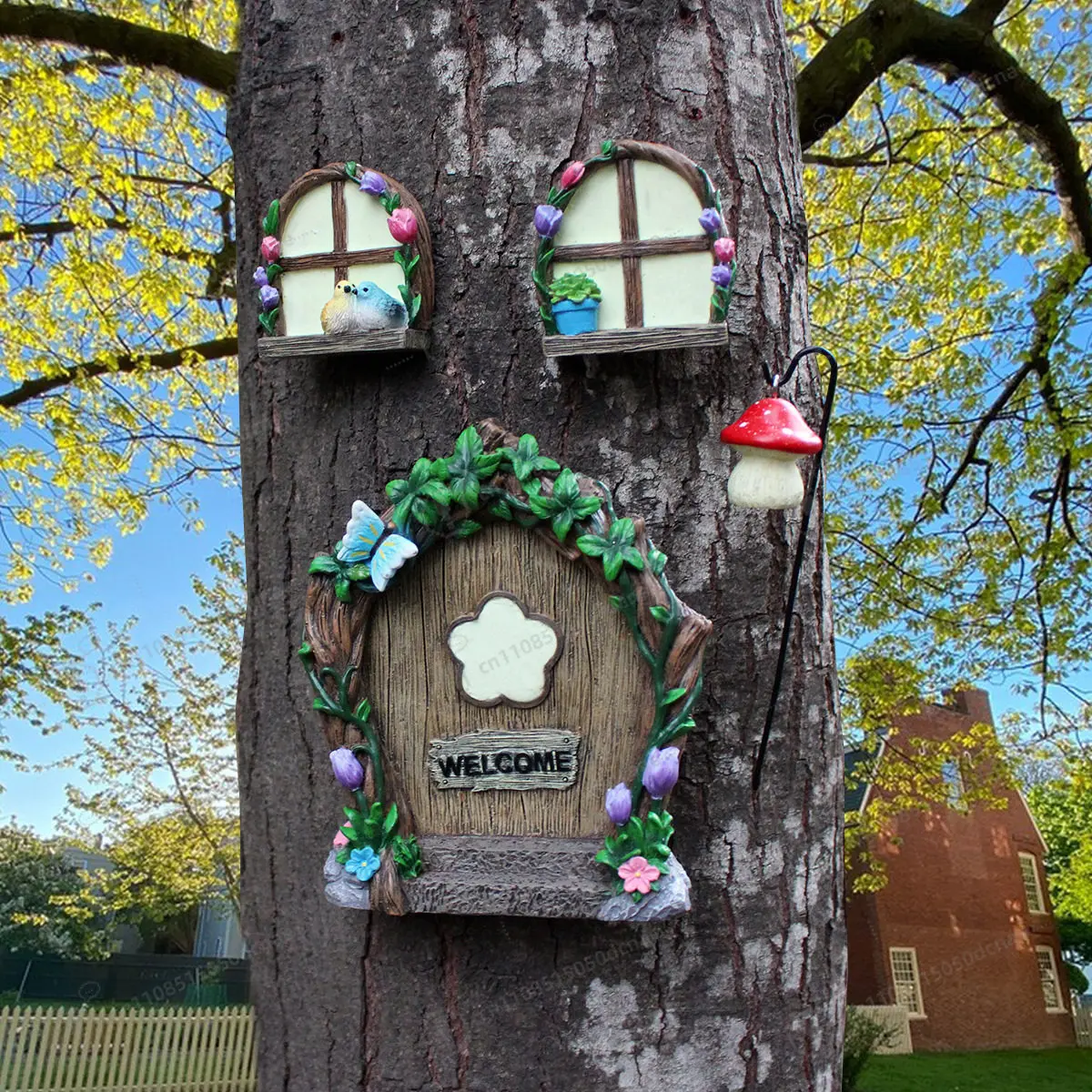 

Уникальный садовый подарочный набор: светящиеся в темноте цветы и бабочки для декора, подвесные украшения ручной работы из смолы для деревьев и окон