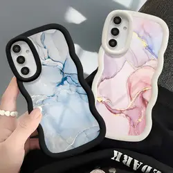 Fashion Marble Phone Case for Samsung Galaxy A20s A30s A50 A02s A03 Core A04 A05s A11 A12 A13 A14 A15 A21s A51 4G 5G Soft Cover