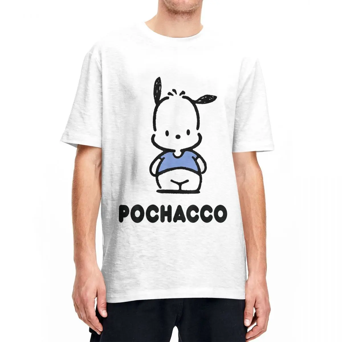 Men Women's Pochacco Character T Shirts 100% Cotton Clothes Casual Short Sleeve Round Collar Tee Shirt Gift Idea T-Shirt