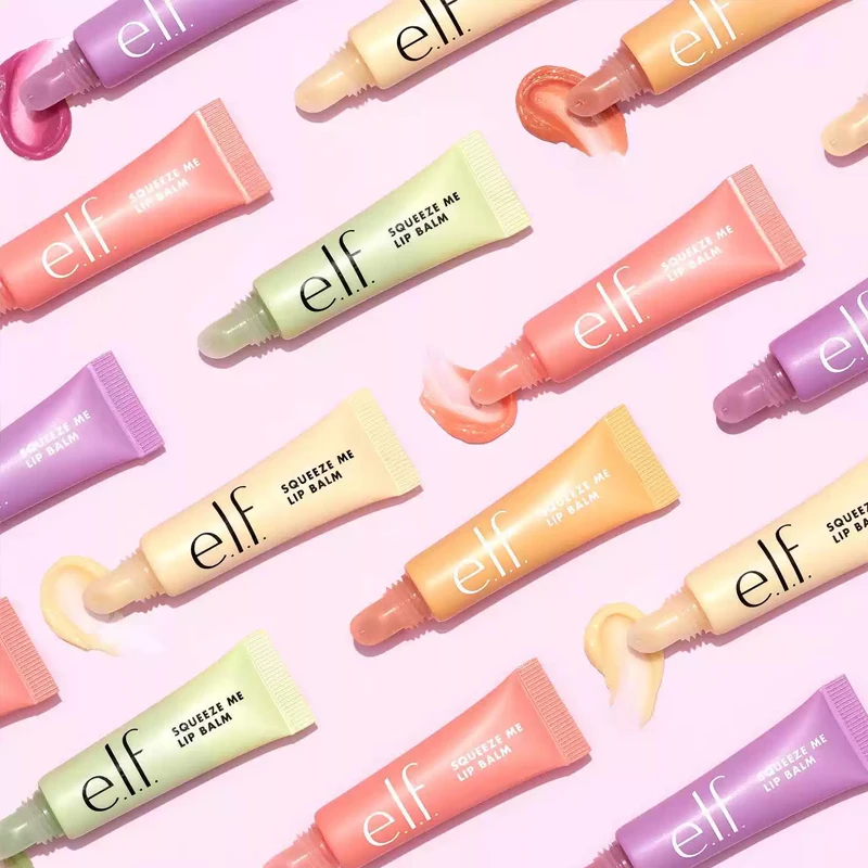 Elf Limited Time Offer Set Tinted Lip Balm Moisturizing Lip Primer with Fruit Flavor Primer Liquid Highlighter Blush Contour Pen