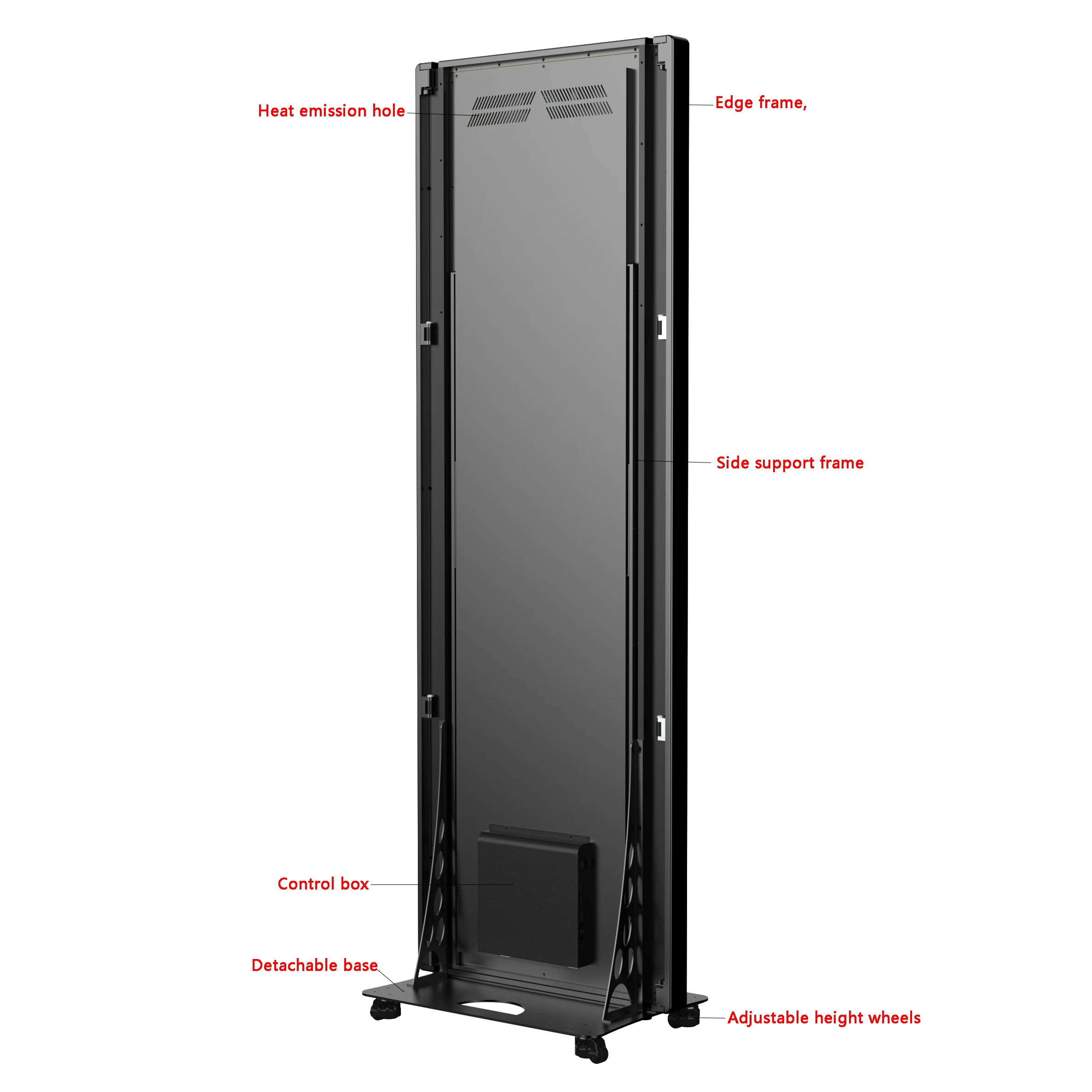 GOB P1.86 Digital Foldable Portable Indoor 4K LED Poster Display Banner Totem Stand Screen for Shop Store - view 2