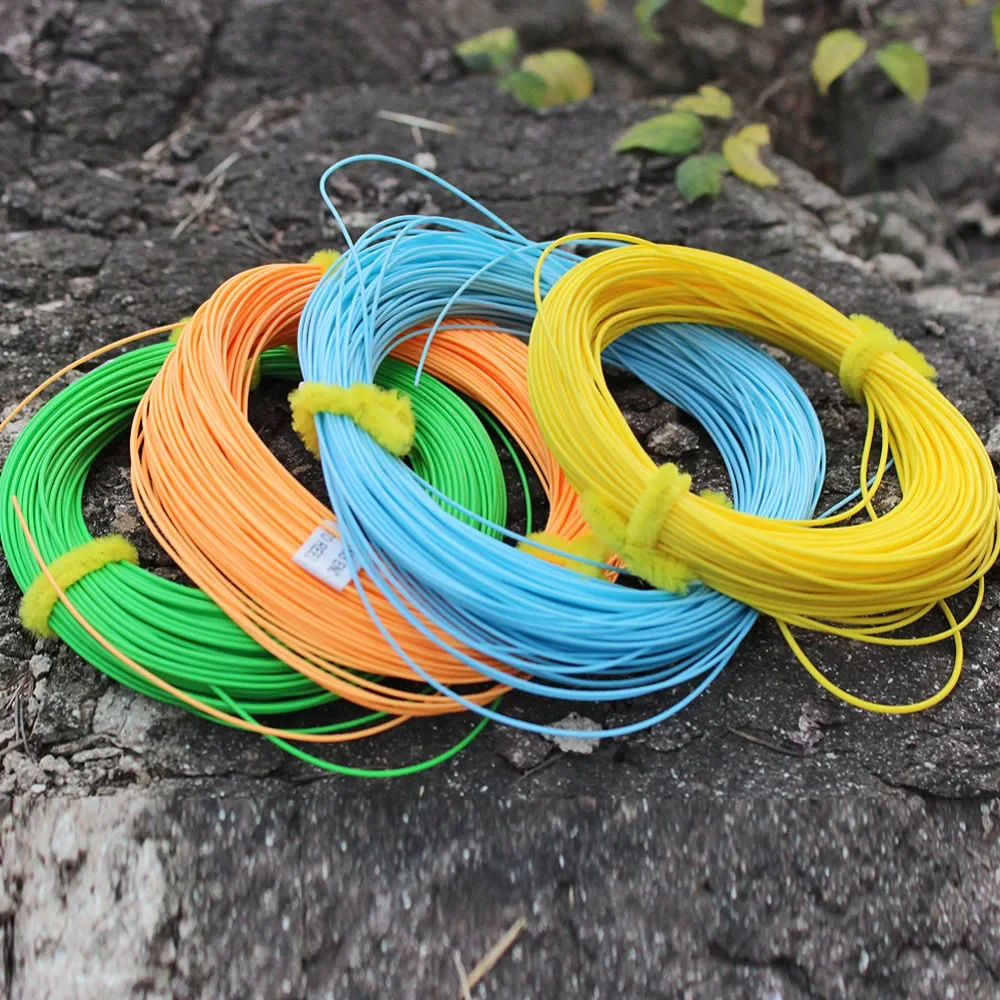 Sougayilang 100FT 4F 5F 6F 7F 8F Fly Fishing Line Weight Forward Nymph Floating Fly Fishing Line Polyethylene Fly Fishing Lines