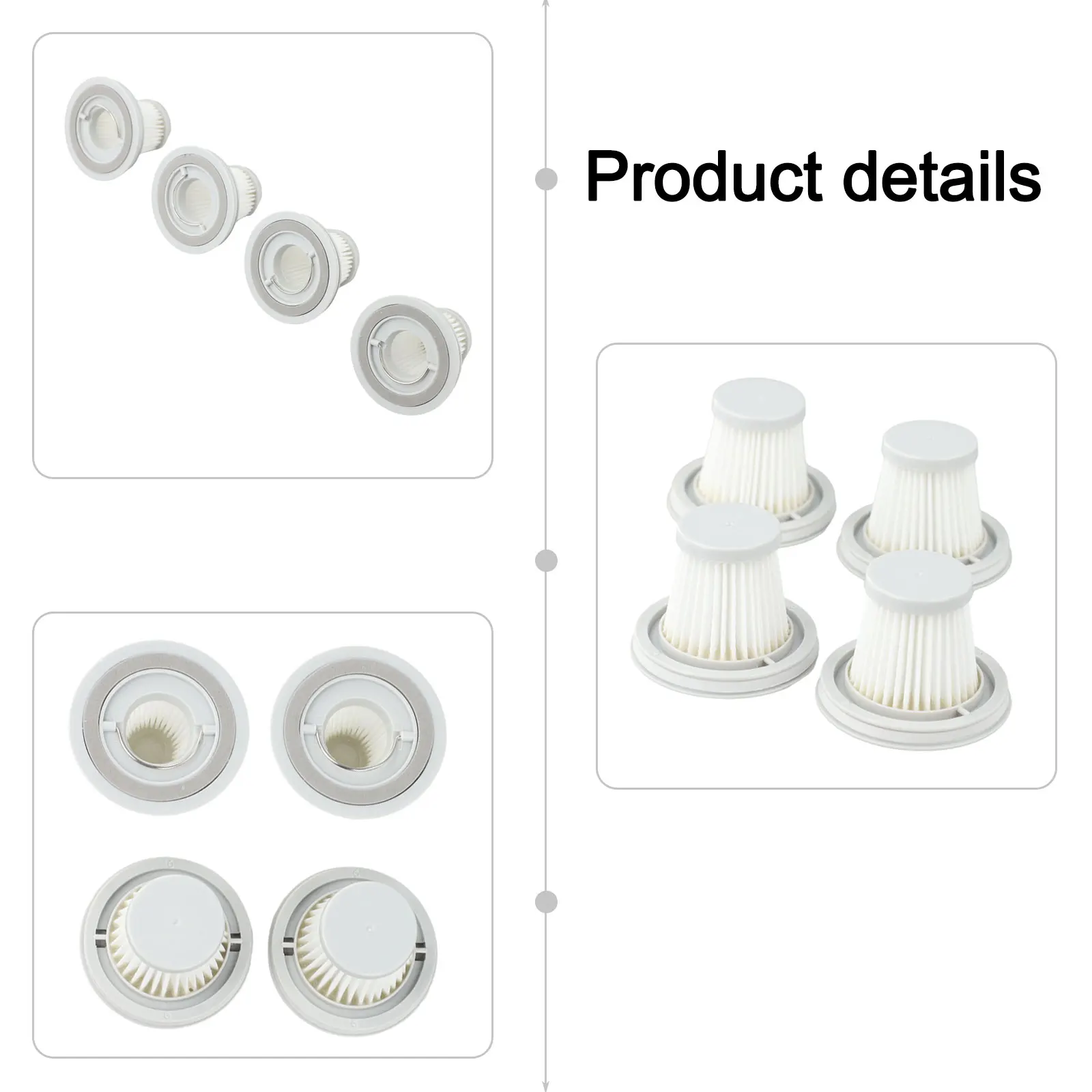 Pet Hair Filter Fanttik V8 Filter Air Purification Fit For Fanttik V8 Series Hygienic Cleaning Long Service Life