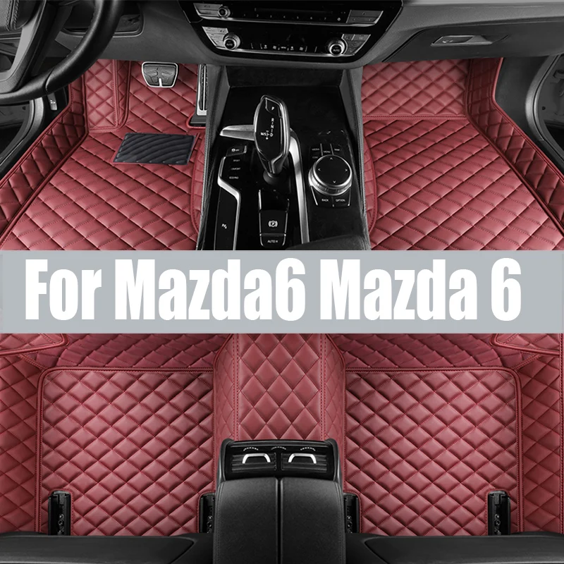 Car TPE Floor Mats For Mazda6 Mazda 6 2014~2023 Waterproof Foot Covers Matt Left Wheel Driver Carpets Muds Set Car trunk mat